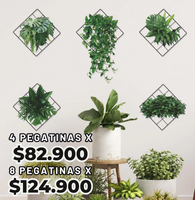 Pegatinas Green Plant 3D™️ Estilo moderno y natural para tu hogar