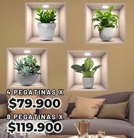 Pegatinas Oasis Natural 3D Renueva tus espacios al natural