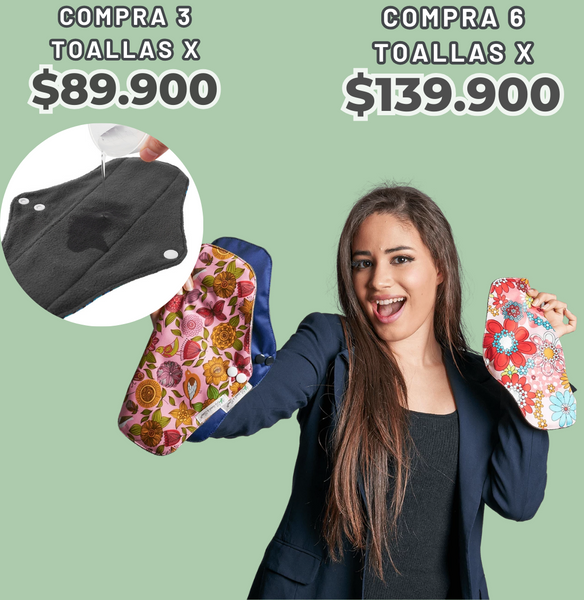 Toallas Higiénicas EcoFem™️ deja de usar toallas desechables