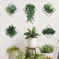 Pegatinas Green Plant 3D™️ Estilo moderno y natural para tu hogar
