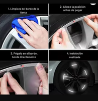 Night Glow Wheel ™Stickers Reflectivos para ruedas