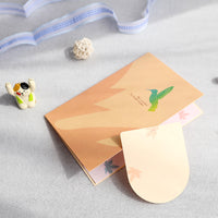 Tarjetas de felicitacion 3D colibries