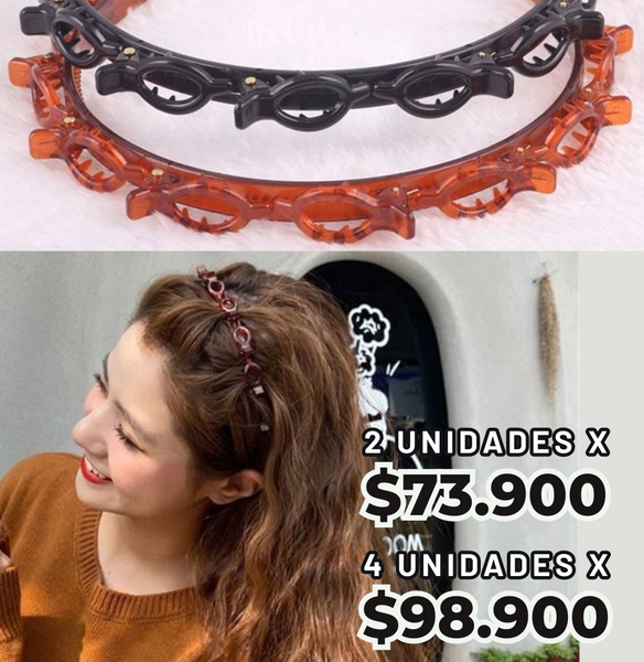 Diadema doble glam™️ Transforma Tu Estilo con Elegancia Instantánea