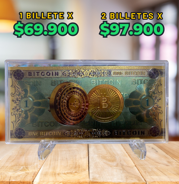 Billete Legado Dorado de Bitcoin™️ Dale un status a tus inversiones