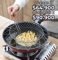 Canasta FlexiFry™️ Puedes freír, cocinar, colar, servir y mucho mas