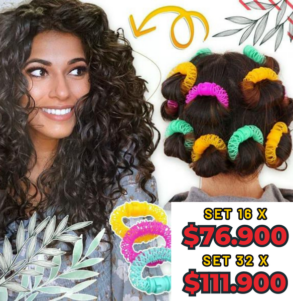 Rizadores Magic Curl Hair™️ ¡Cabello Rizado sin Calor ni Químicos!