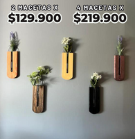 Macetas Pared Madera™️ Vida y elgancia para tus paredes