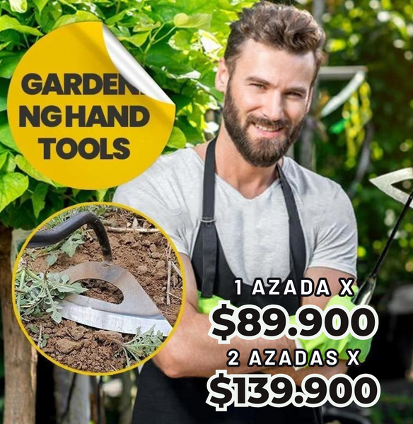 Azada de Acero™️ Acaba con las hierbas fácil