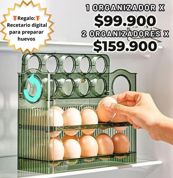 Organizador HuevoFresh™️ Mantiene tus huevos seguros