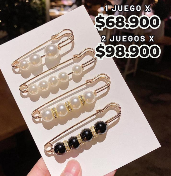 Broches Perlas Fashion™️ Ajusta y realza tu ropa