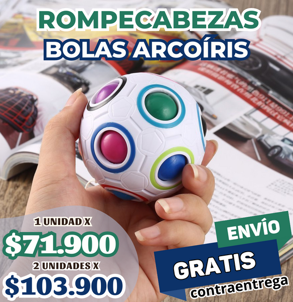 Rompecabezas bolas arcoiris