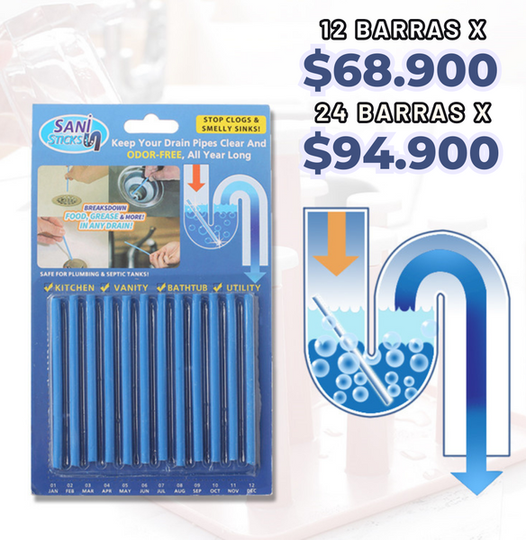 Set Desobstructores Pro™️ Tuberias limpias por mucho tiempo