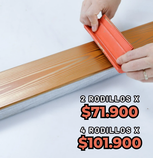 Rodillo Efecto Madera™️ Logra un estilo unico en tus muebles