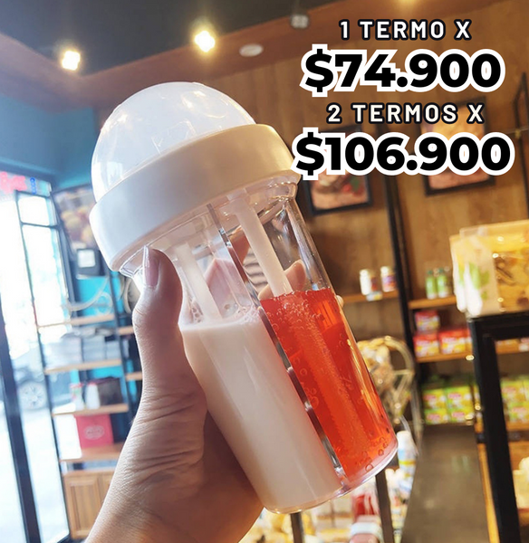 Termo DuoSabor™️ Lleva dos bebidas en uno