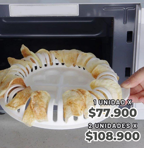 Bandeja SnackMaster™️ Prepara tus papas en microondas en minutos