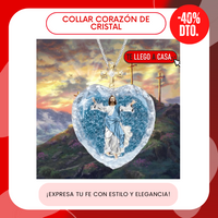 Collar con Corazón Colgante de cristal