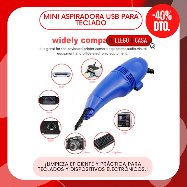 Mini aspiradora USB para Teclado