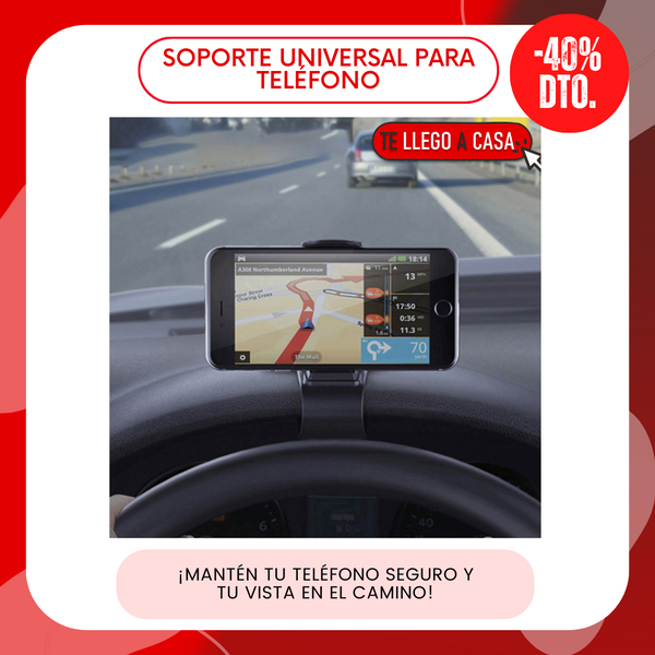 Soporte universal de telefono para carro