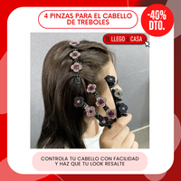 Pinzas para el cabello de treboles