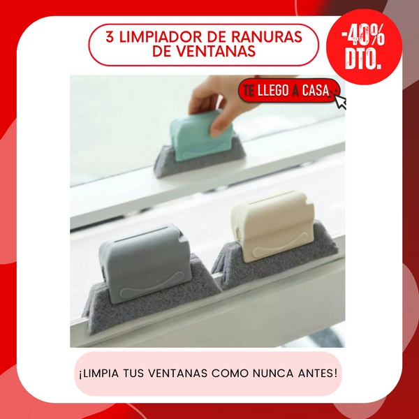 Limpiador de ranuras de ventanas