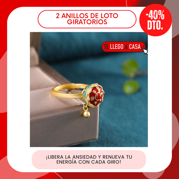 Anillo de Loto giratorio
