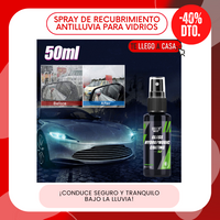 Spray antilluvia para carros