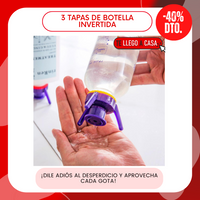Tapa de botellas invertida