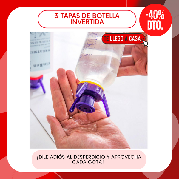 Tapa de botellas invertida