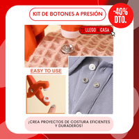 kit de botones a presión de metal