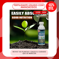 Fertilizante liquido con aminoacidos