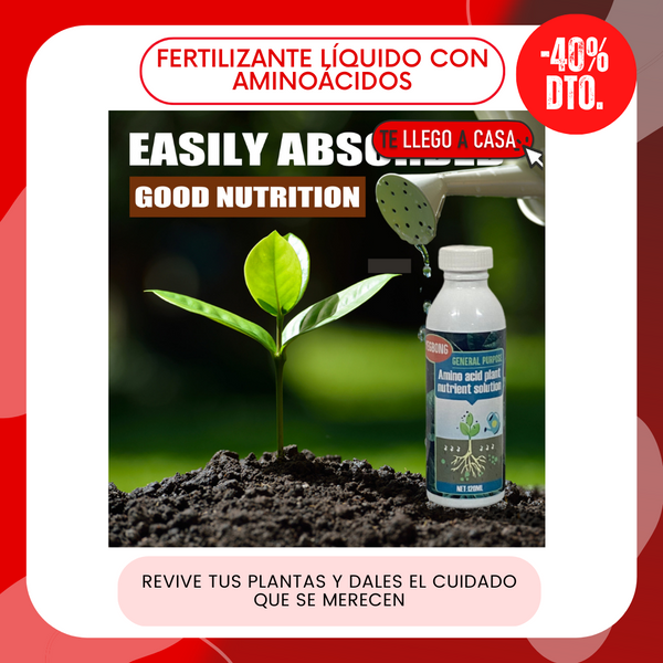 Fertilizante liquido con aminoacidos
