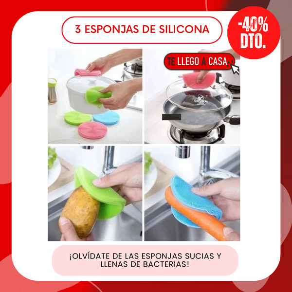 Esponjas de silicona