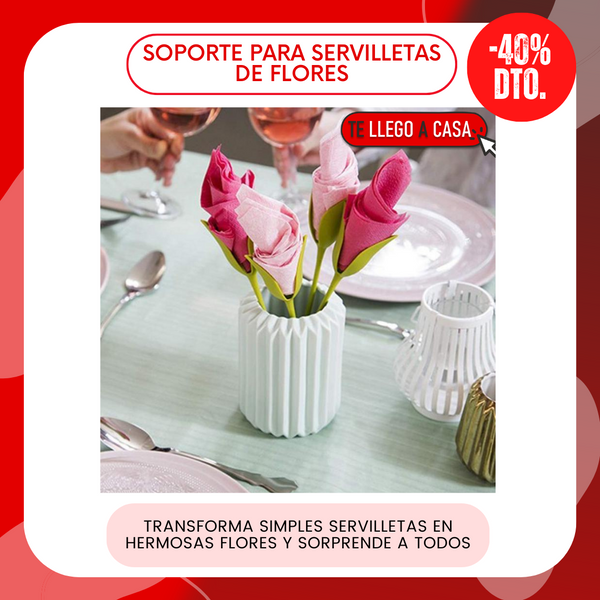 Soportes para servilletas de brotes verdes