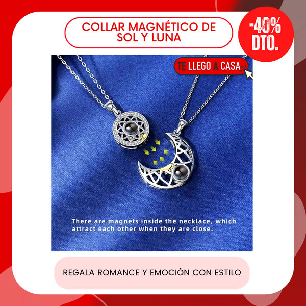Collar magnetico de sol y luna