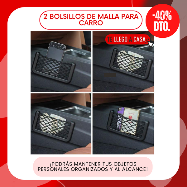 Bolsillo de malla para carro