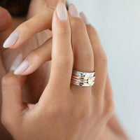 Anillo giratorio de corazón