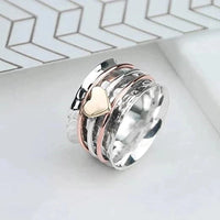 Anillo giratorio de corazón