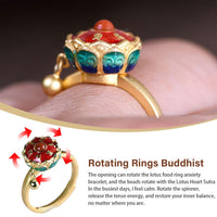 Anillo de Loto giratorio
