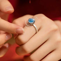 Anillo de Loto giratorio