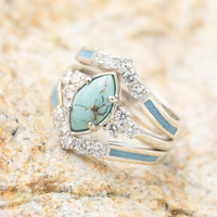 Anillo Triada Turquesa™️ Elgante Sofisticado y unico