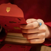 Anillo de Loto giratorio