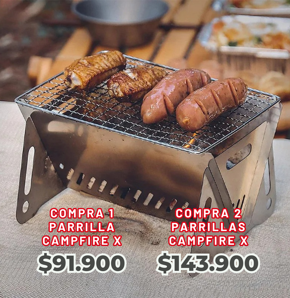 Parrilla Campfire™ ¡Cocina Sin Límites, Donde Quieras!