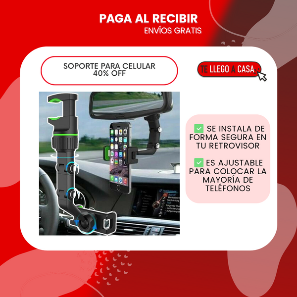 Soporte para celular 360° 40% OFF