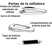 Mini sellador de bolsas 40% OFF