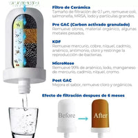 Filtro purificador de agua