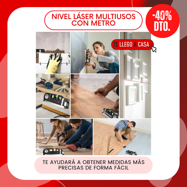 Nivel laser multiusos 40% OFF