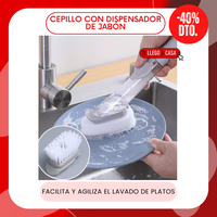 Cepillo con dispensador de jabon 40% OFF