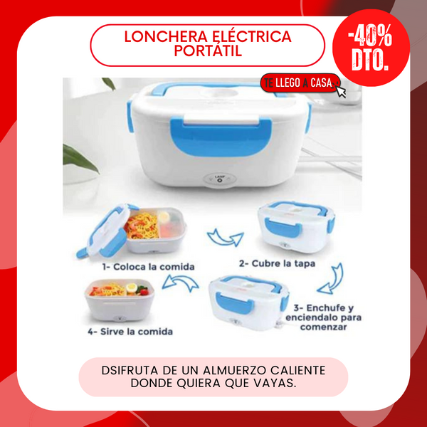 Lonchera electrica portatil 40% OFF