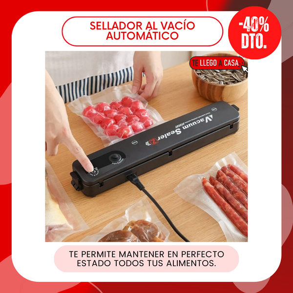 Sellador de vacío automatico 40% OFF