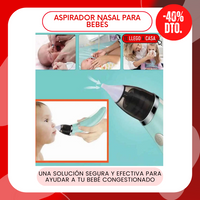 Aspirador nasal para bebes 40% OFF